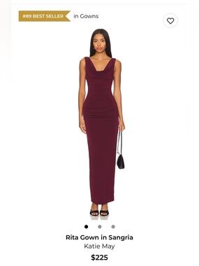 Katie May Rita Gown in Sangria Sheath Maxi Dress
